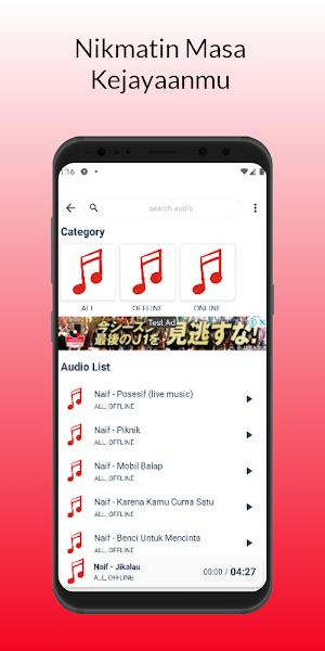 Lirik Lagu Naif Offline Screenshot 1