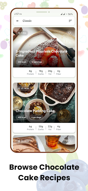 Chocolate Cake Recipes Offline Screenshot 2