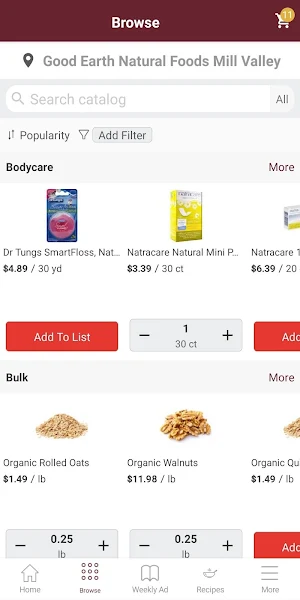 Good Earth Natural Foods Screenshot 0