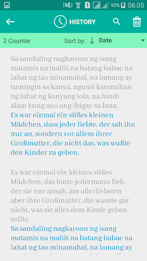 Filipino German Translator Screenshot 3