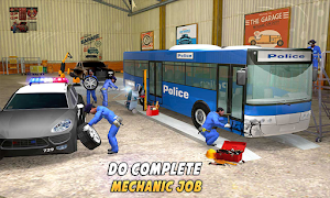 Police Car Wash Service: Gas Station Parking Games Screenshot 3