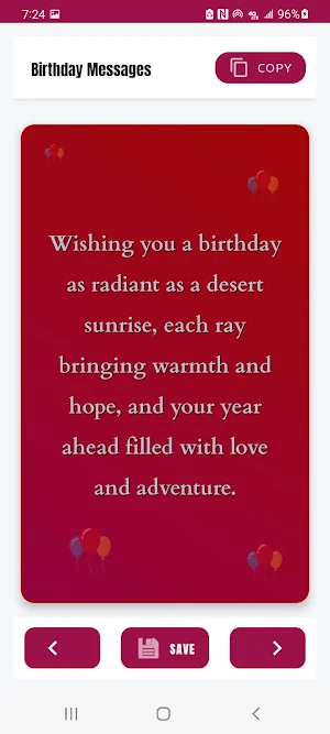 Birthday Messages Wishes 2025 Screenshot 3