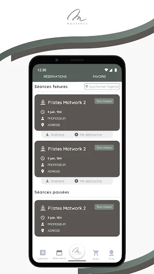 MOUVANCE APP Screenshot 2