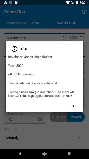 ZinsesZins - Yield calculator Screenshot 3