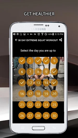 30 Day Extreme Squat Challenge Screenshot 1