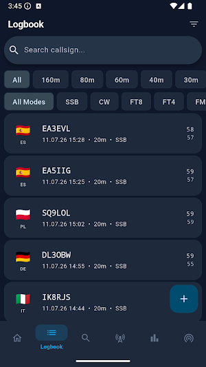 Wavelog Mobile Screenshot 1