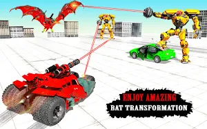 Bat Robot Car transform games Screenshot 1