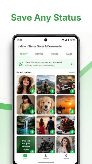 uMate: Status Saver & Download Screenshot 0