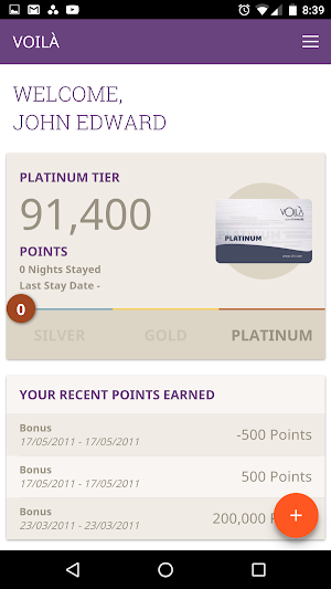 VOILÀ Hotel Rewards Screenshot 1