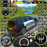 US police Cars Transport truck