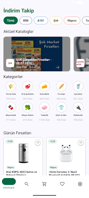 Market : İndirim Takip Screenshot 1