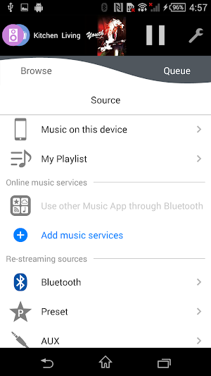 Panasonic Music Streaming Screenshot 1