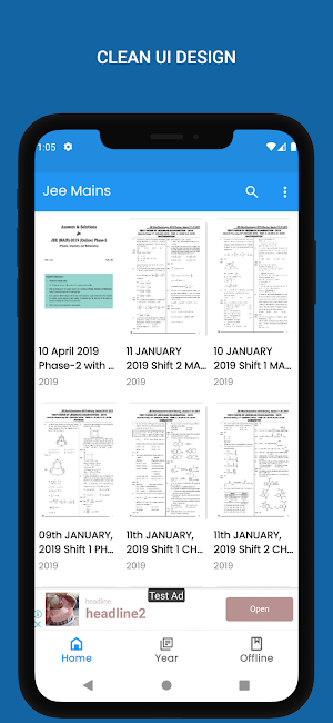 JeeMains Solved QuestionPapers Screenshot 0