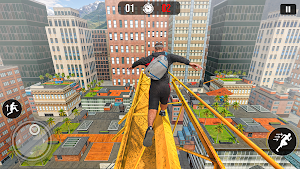 Going Up Rooftop Parkour Race Screenshot 2