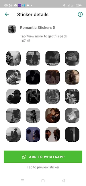 Romantic  Stickers 2021 Screenshot 2