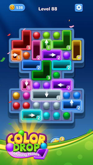 Color Drop -  Moving Holes Screenshot 2
