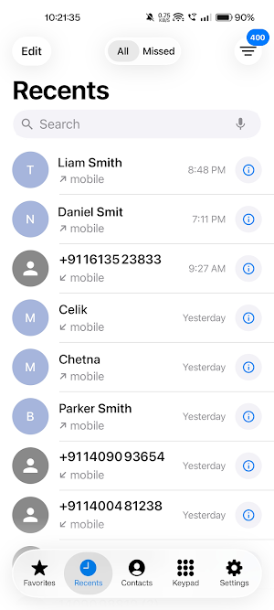 Liquid Phone Screenshot 1
