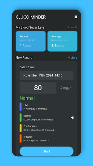 Gluco Minder Screenshot 3
