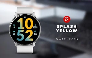 Splash Yellow Watch Face Screenshot 0