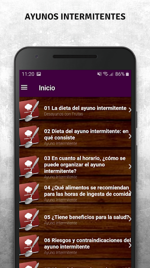 Ayunos Intermitentes Screenshot 1