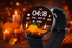 Thanksgiving Digital Wear OS Screenshot 3