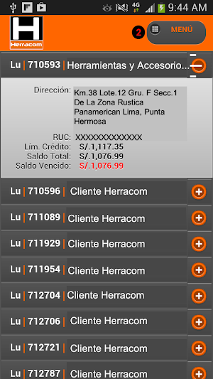 Herracom Móvil Screenshot 3