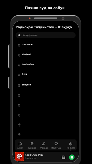 Радиоҳои Тоҷикистон Screenshot 1