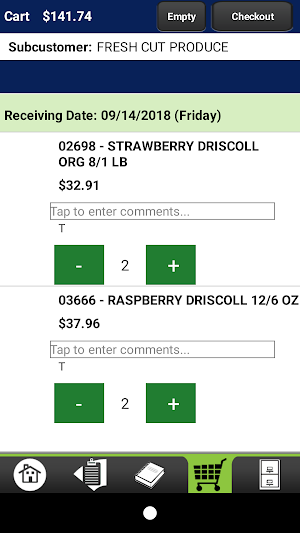 J&J Distribution Checkout Screenshot 3