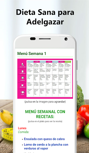 Dieta sana para adelgazar Screenshot 1