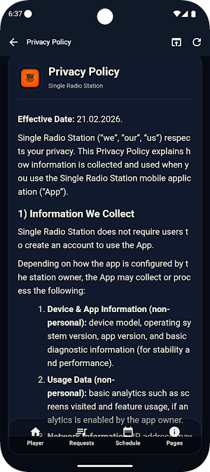 Single Radio Station Screenshot 3