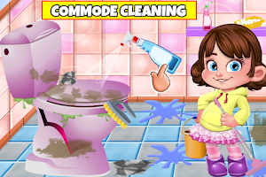 Doll House Bathroom Cleaning Screenshot 0