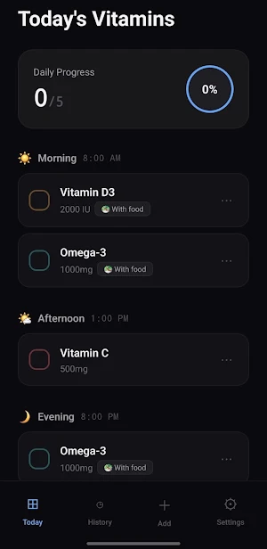 Vita Tracker-Vitamin Reminder Screenshot 0