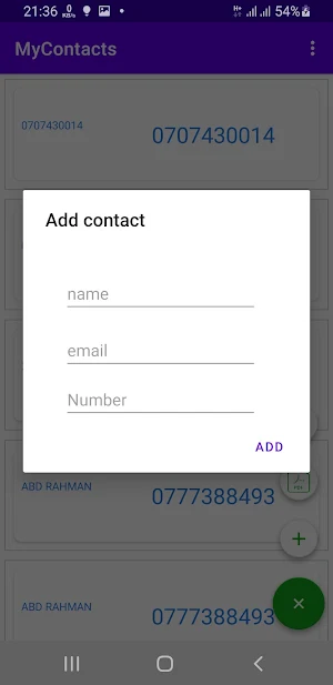 MyContacts Screenshot 3