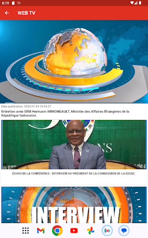 CEEAC WEBTV Screenshot 1