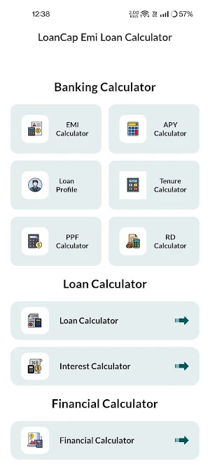 LoanCap - EMI Loan Calculator Screenshot 0