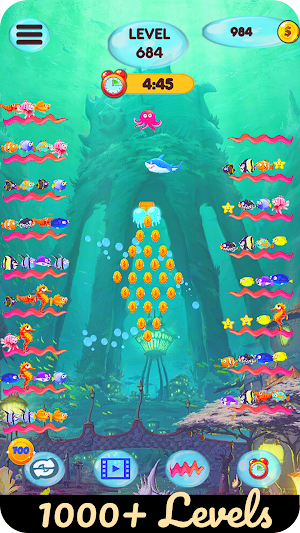 Fish Sort pro-Color fish game Screenshot 1