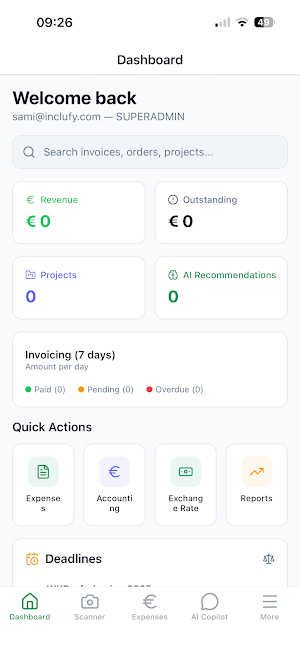 Inclufy AI ERP Screenshot 1