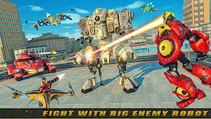 Multi Robot Transform Jet Game Tank Robot Games Screenshot 1