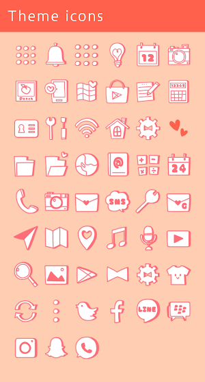 Peach Soda Theme +HOME Screenshot 3