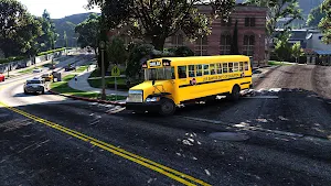 school bus driving Car Games Screenshot 1
