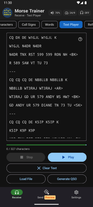 N5SLN Morse Trainer — Learn CW Screenshot 3