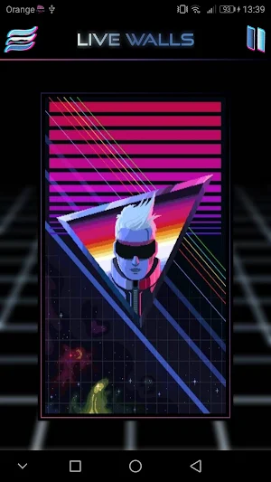Retrowave Wallpapers - Live Wallpapers,GIF & Radio Screenshot 1