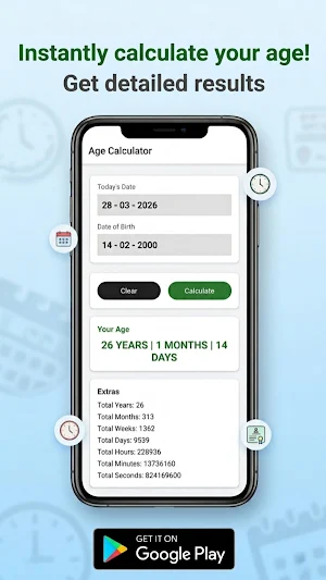 Age Calculator - Date of Birth Screenshot 0