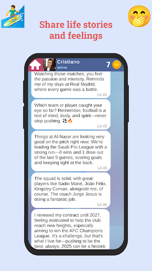 Ronaldo: Chat & Games Screenshot 3