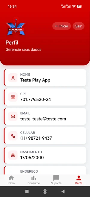Max Móvel Screenshot 1