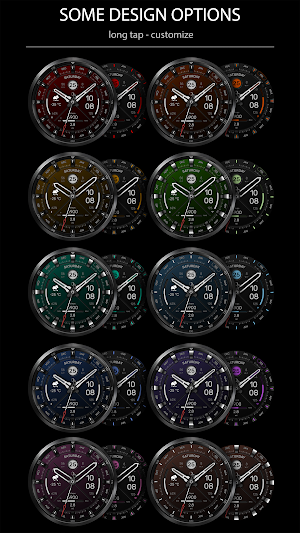 WFP 307 modern watch face Screenshot 1