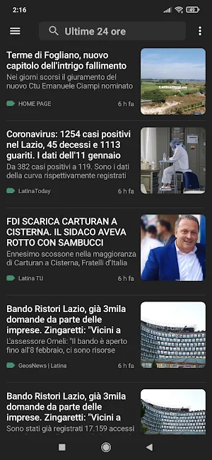 Latina notizie Screenshot 2