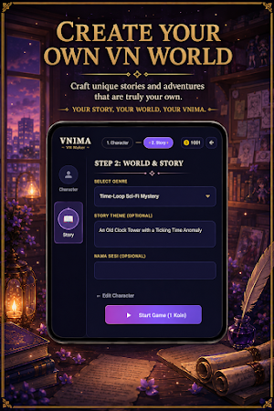 VNIMA – AI Visual Novel Maker Screenshot 2