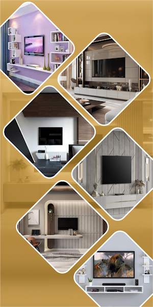 Modern TV Shelves Design Ideas Screenshot 1
