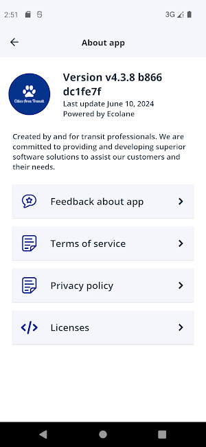CAT Paratransit Screenshot 2